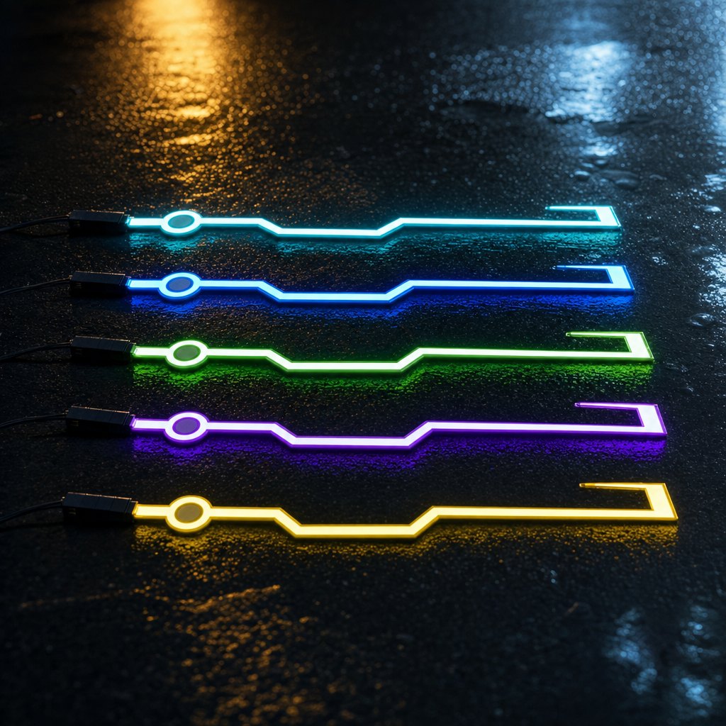 The five Glowhead colours