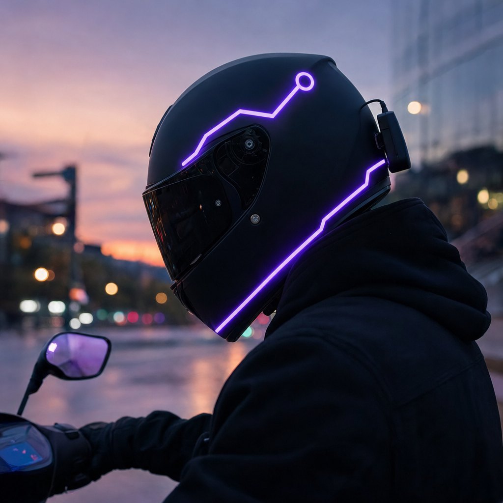 Glowhead in purple